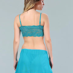 Be You Turquoise Blue Net Baby Doll