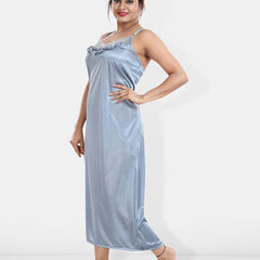 Be You Maxi Satin Wrap Nightdress With Robe