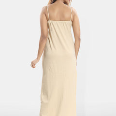 Be You Lace Cotton Shoulder Straps Maxi Nightdress