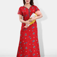 Be You Floral Printed Maxi Feeding & Maternity Nightdress