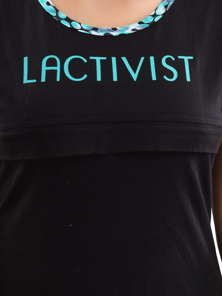 Be You Typography Printed Maternity Night Suit