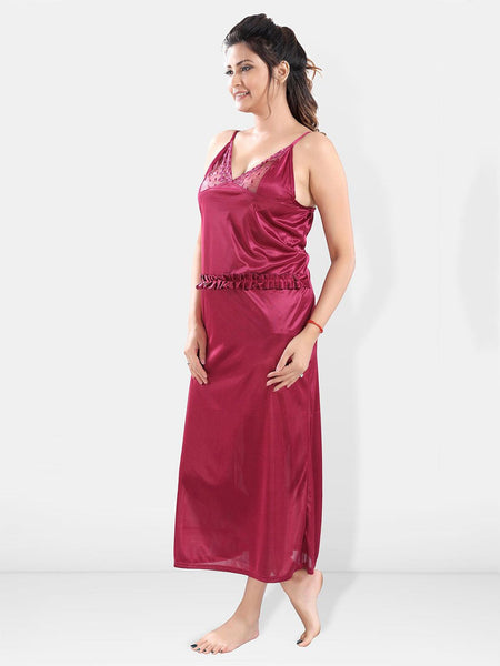 Be You Satin Maxi Nightdress With Robe