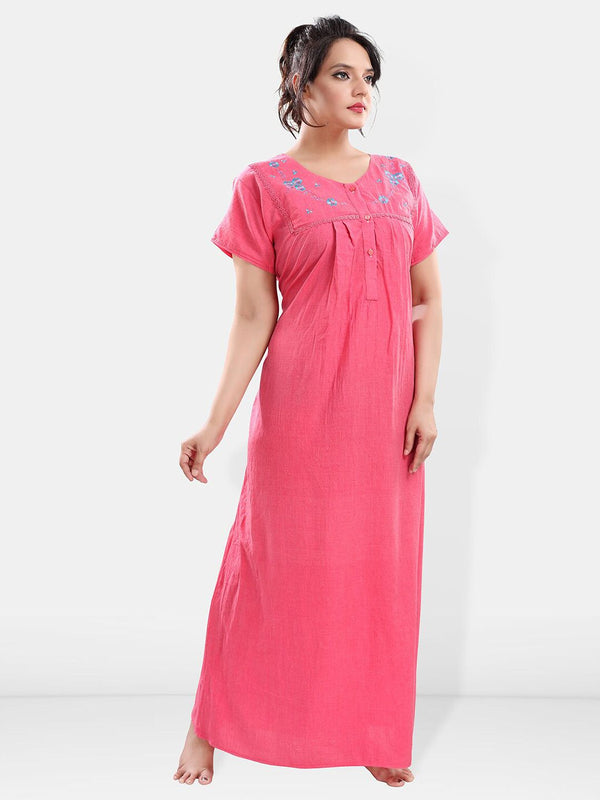 Be You V Neck Maxi Nightdress