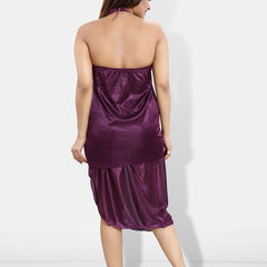 Be You 6 Pieces Satin Maxi Nightwear Set