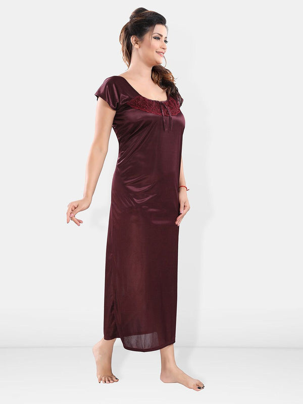 Be You Satin Maxi Nightdress With Robe