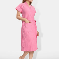 Be You Women Cotton Anti-bacterial Super Soft Bath Robe With Belt