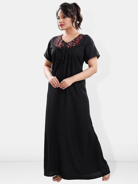 Be You V Neck Maxi Nightdress