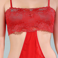 Be You Red Net Baby Doll