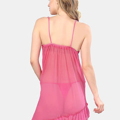 Be You Halter Neck Net Baby Doll