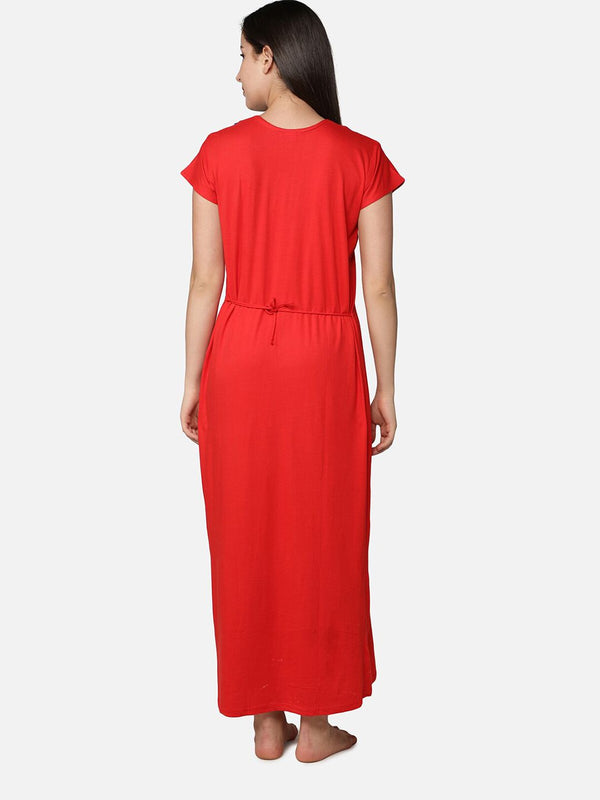 Be You Red Maxi Nightdress