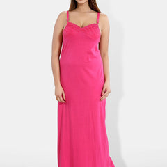 Be You Shoulder Straps Sleeveless Cotton Maxi Nightdress