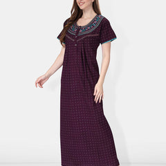 Be You Embroidered Maxi Nightdress
