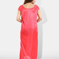 Be You 6 Pieces Satin Maxi Nightdress