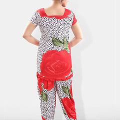 Be You Floral Printed Satin Night suit
