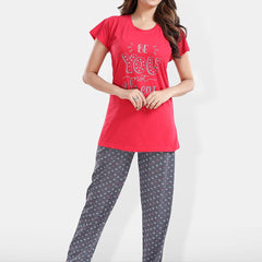 Be You Printed T-shirt With Pyjamas