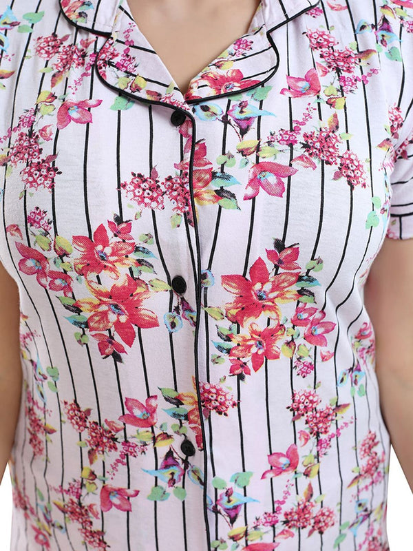 Be You Printed Shirt & Pyjama