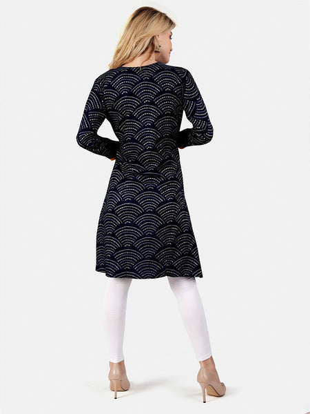 Be You Geometric Printed Maternity Straight Kurta