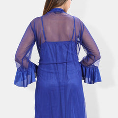 Be You V-Neck Satin Wrap Nightdress With Robe