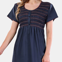 Be You Smocking Maxi Nightdress