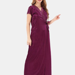 Be You Satin Maxi Nightdress With Robe