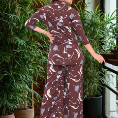 Be You Printed Top & Trousers Co-Ords