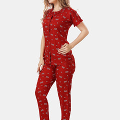 Be You Floral Printed Night Suit