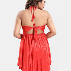 Be You Satin Shoulder Straps Baby Dolls With Robe