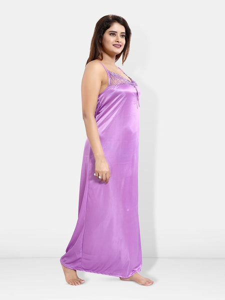 Be You Pack Of 6 V-Neck Satin Maxi Wrap Nightdress