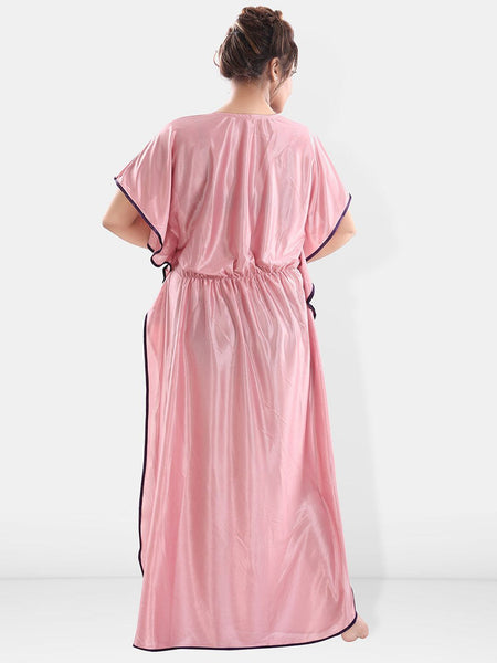 Be You V-Neck Satin Maxi Kaftan Nightdress