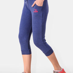 Be You Women Solid Cotton Three-Fourth Length Tights