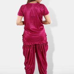 Be You Pack Of 2 Satin Top With Patiala