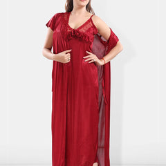 Be You Satin Maxi Nightdress with Robe