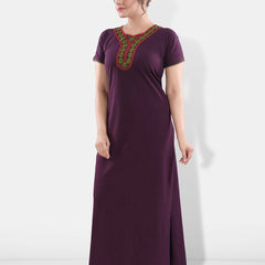 Be You Embroidered Maxi Nightdress