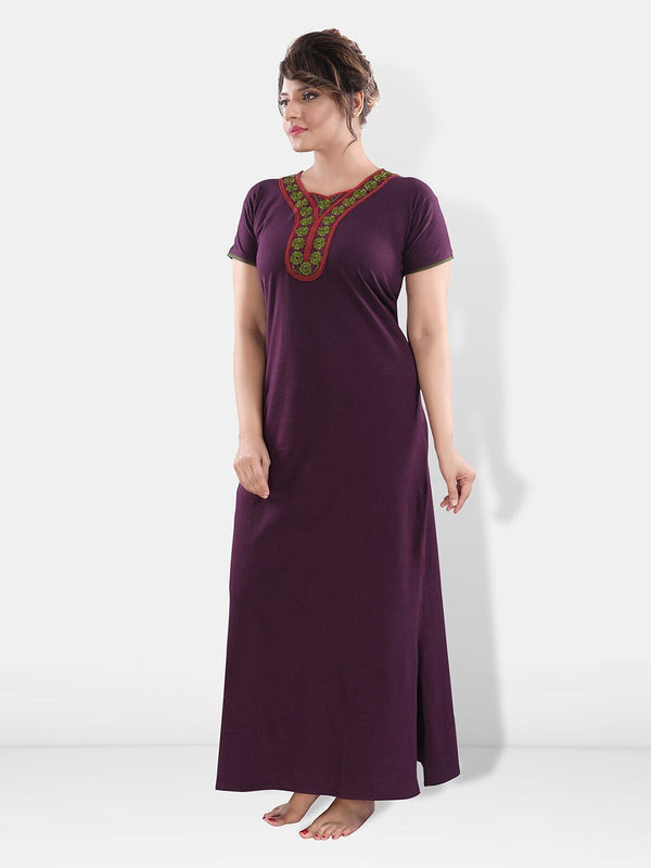 Be You Embroidered Maxi Nightdress