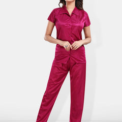 Be You Satin Shirt & Lounge Pant Night Suit