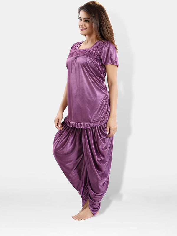 Be You Square Neck Satin Night suit