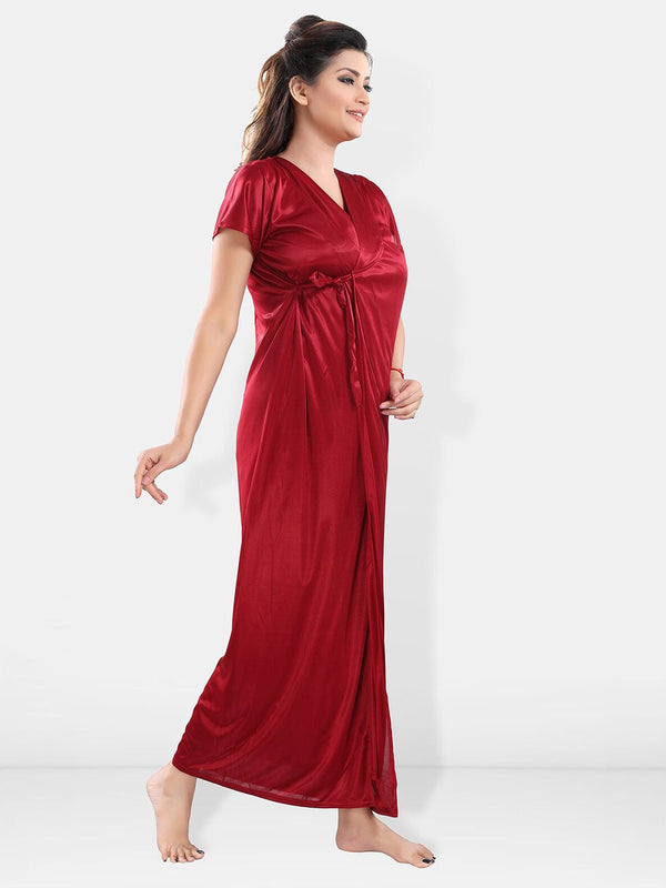 Be You Satin Maxi Nightdress With Robe