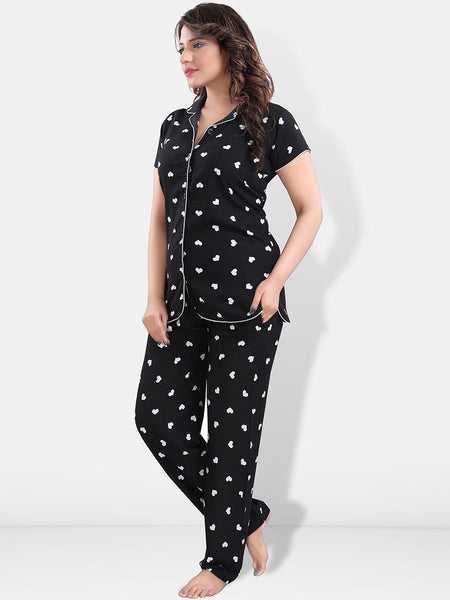 Be You Women Graphic Printed Night suit