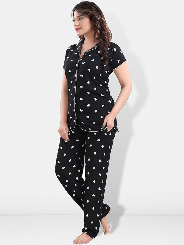 Be You Women Graphic Printed Night suit