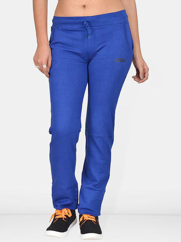 Be You Women Regular Fit Mid Rise Cotton Track Pants