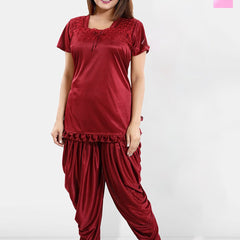 Be You Pack Of 2 Satin Top With Patiala