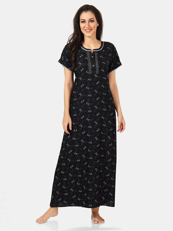 Be You Floral Printed Maxi Nightdress