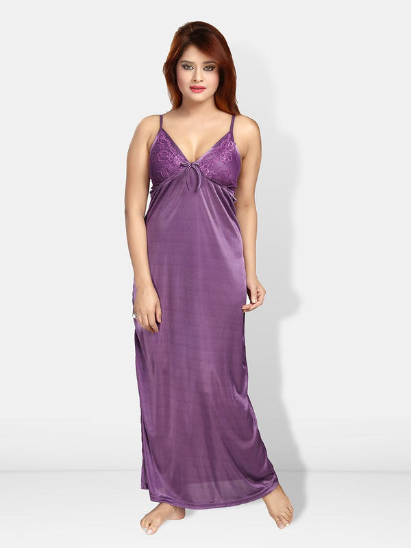 Be You V-Neck Maxi Wrap Nightdress With Robe