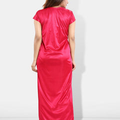 Be You 6 Pieces Satin Maxi Nightdress