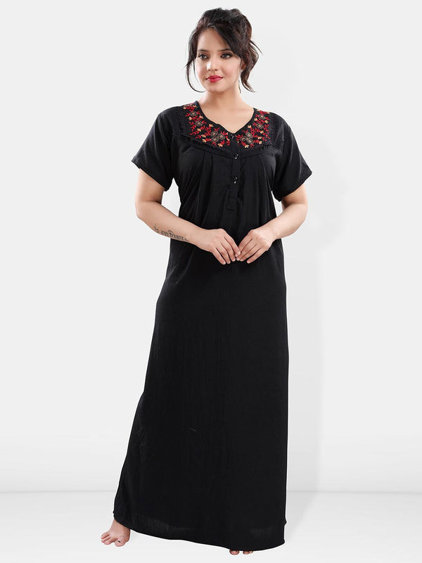 Be You V Neck Maxi Nightdress