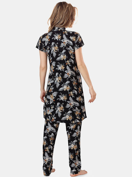 Be You Floral Printed Night Suit