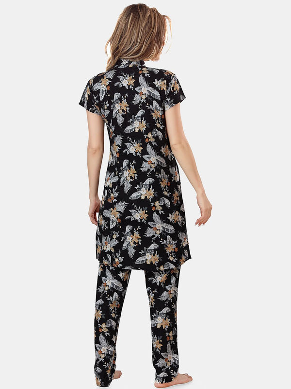 Be You Floral Printed Night Suit