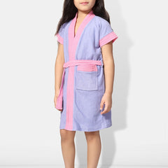 Be You Girls Terry Cotton Water Absorbent Bath Robe With Belt
