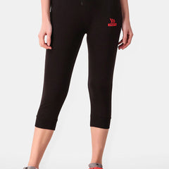 Be You Women Solid Three Fourth-Length Gym Tights