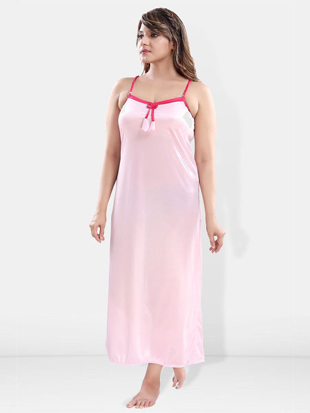 Be You V-Neck Satin Maxi Nightdress with Robe